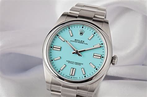 price rolex blue dial|Rolex with tiffany blue dial.